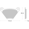BREMBO Plaquettes de frein moto Route Organique 07HD0105