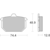 BREMBO Plaquettes de frein moto Route Organique 07HD0106