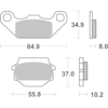 BREMBO Plaquettes de frein moto Off Road Métal Fritté 07SU11SX