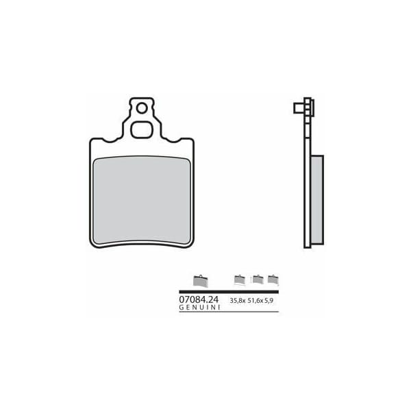 BREMBO Plaquettes de frein moto Scooter Organique 0708424CC