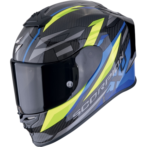 SCORPION EXO-R1 Evo Air Carbon Runner Noir-Bleu-Jaune fluo
