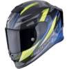 SCORPION EXO-R1 Evo Air Carbon Runner Black-Blue-Yellow fluo