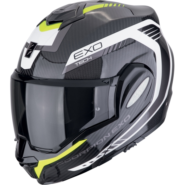 SCORPION EXO-Tech Evo Carbon Cosy Noir-jaune néon
