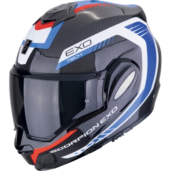 SCORPION EXO-Tech Evo Carbon Cosy Zwart-Blauw-Rood
