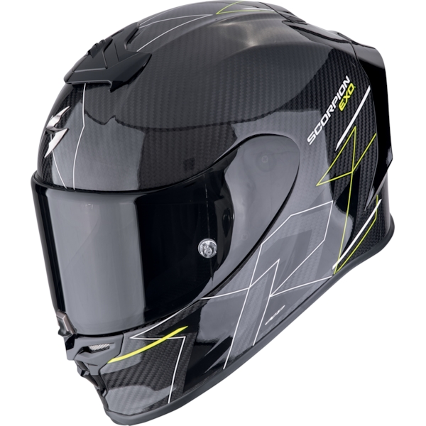 SCORPION EXO-R1 Evo Air Carbon Cynergy Zwart-Fluo geel