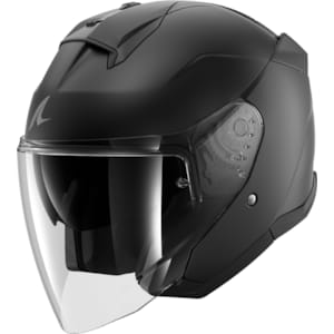 Casque jet SHARK Skwal Blank Noir mat KMA