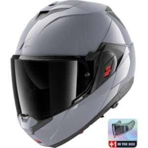 Modular helmet SHARK OXO Dark Shadow Silver S05