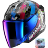 SHARK Skwal i3 Jet Hellcat Zwart-Chroom-Blauw KUB