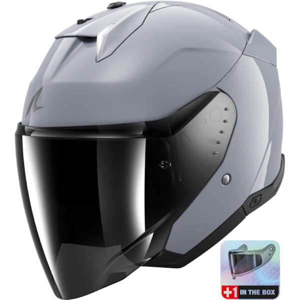 SHARK Skwal i3 Jet Dark Shadow Zilver S05