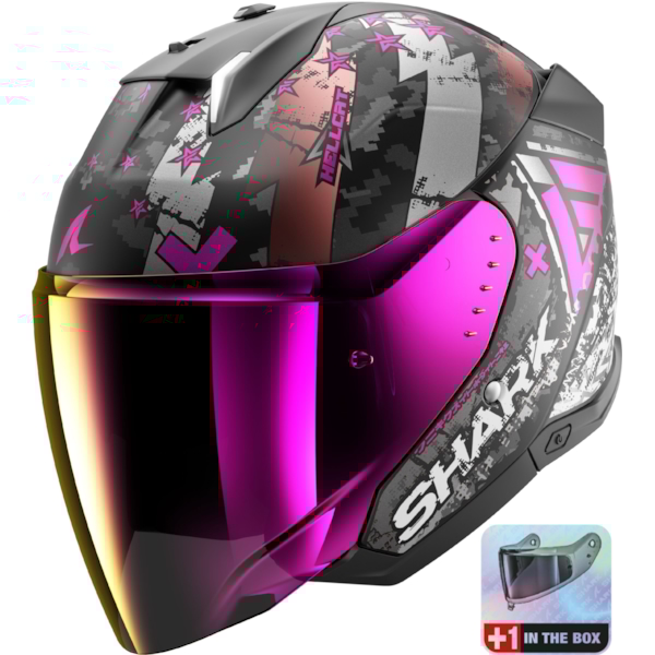 SHARK Skwal i3 Jet Hellcat Lady Mat Zwart-Chroom-Paars KUV