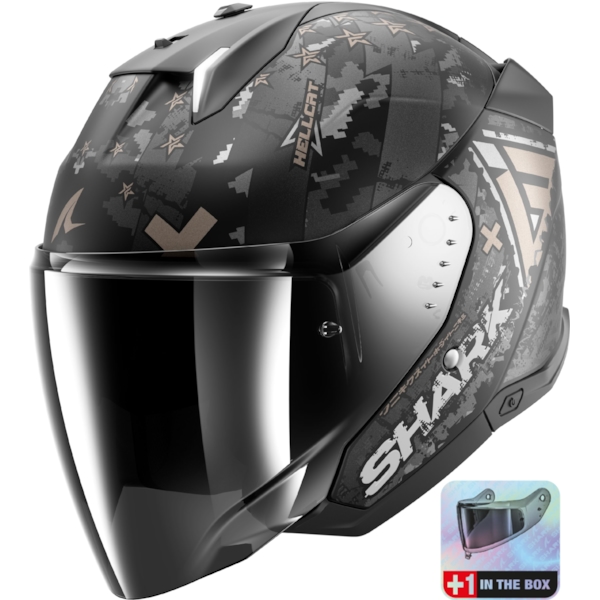 SHARK Skwal i3 Jet Hellcat Mat Noir-Chrome-Anthracite KUA