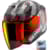 Casque jet SHARK Skwal i3 Hellcat Mat Noir-Chrome-Rouge KUR