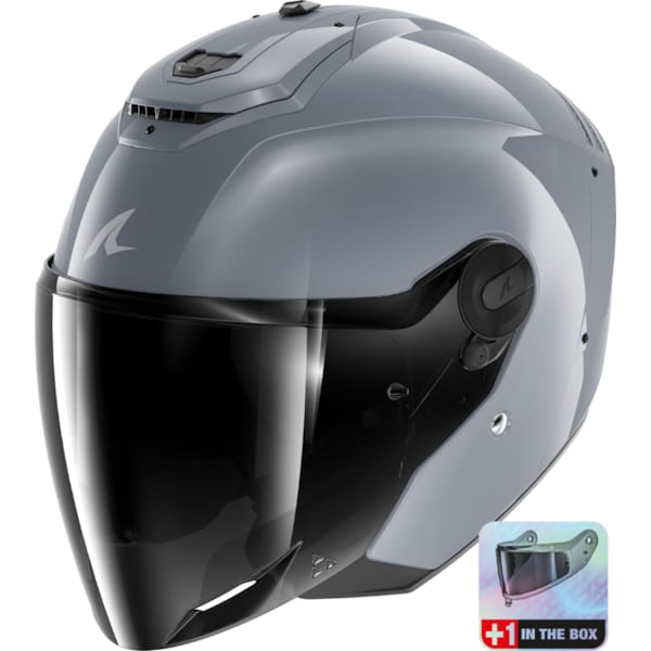 SHARK RS Jet Carbon Dark Shadow Argent S05