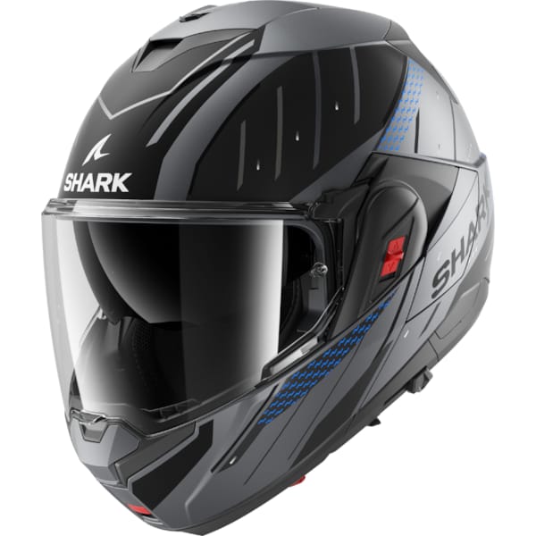 SHARK OXO Rydger Matt Anthracite-Blue-Black ABK