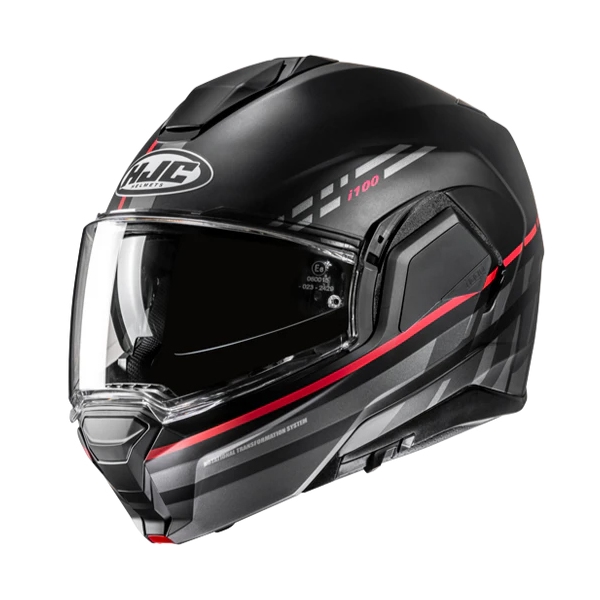 HJC i100 Sysma Mat zwart - Rood