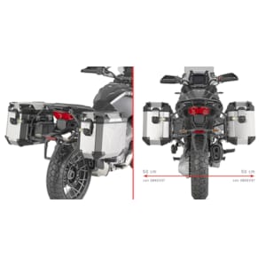 Motorcycle-specific mounts GIVI PLO_CAM - Side cases holders PLO8208CAM