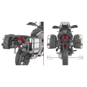Motorcycle-specific mounts GIVI PLO_MK - Side case holders PLO8208MK