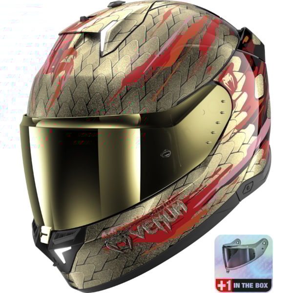 SHARK Skwal i3 Venum Noir-Rouge-Or KRQ