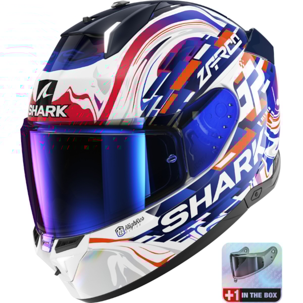 SHARK Skwal i3 Replica Zarco GP de France White-Violet-Blue WVB