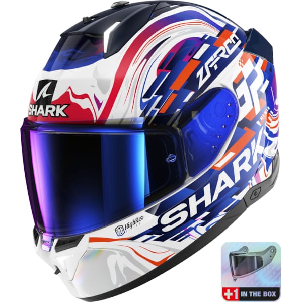 SHARK Skwal i3 Replica Zarco GP de France White-Violet-Blue WVB