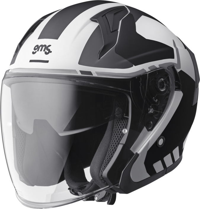 GMS Vectus Graphic Mat Noir - Blanc