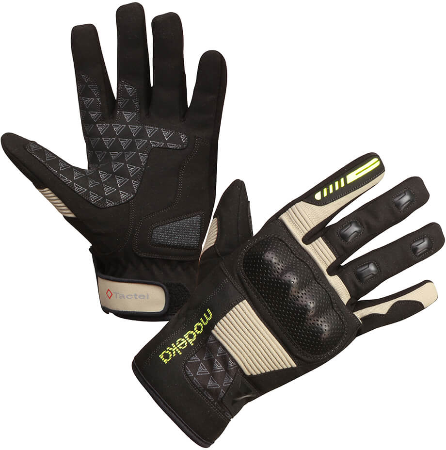 Women's summer gloves MODEKA Fuego Lady Black-Sand