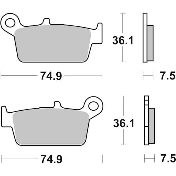 BREMBO Brake Pads Scooter Organic 07010CC