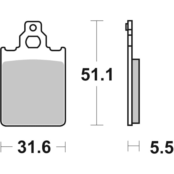 BREMBO Brake Pads Scooter Organic 07013CC