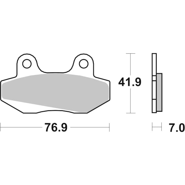 BREMBO Brake Pads Scooter Organic 07027CC