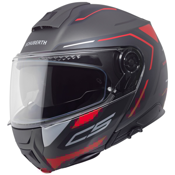 SCHUBERTH C5 Omega Mat noir - Rouge