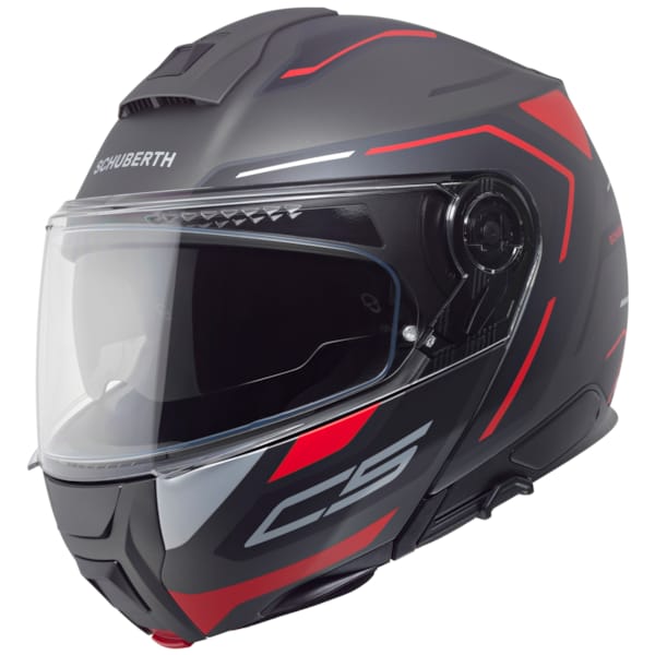 SCHUBERTH C5 Omega Mat noir - Rouge
