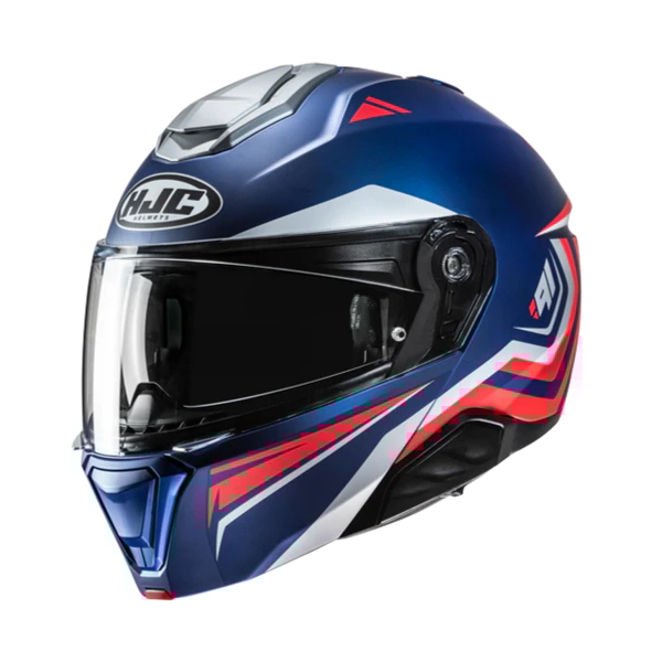 HJC i91 Tricus Matt blue - Red