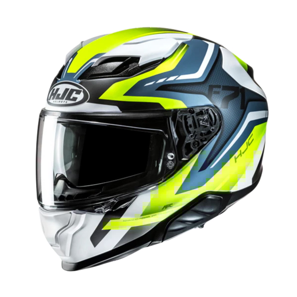 HJC F71 Fes Mat geel - Blauw