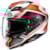 Integraalhelm HJC F71 Tozz Mat wit - Oranje