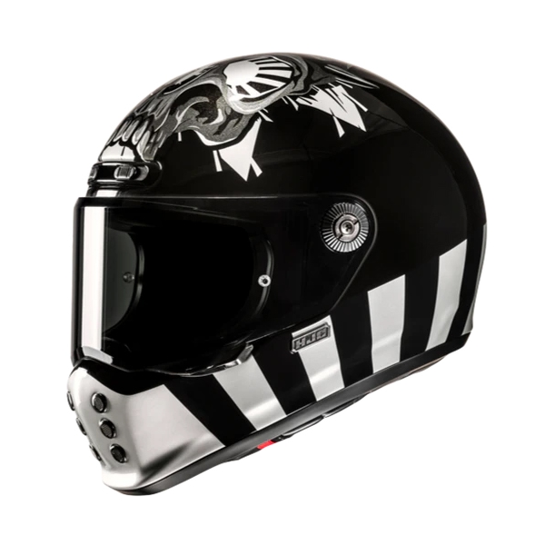 HJC V10 Crania Zwart - Wit