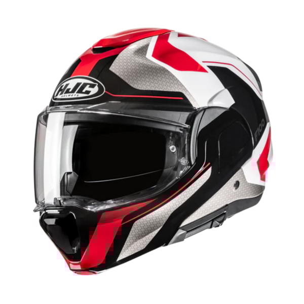 HJC F100 Bios White - Red