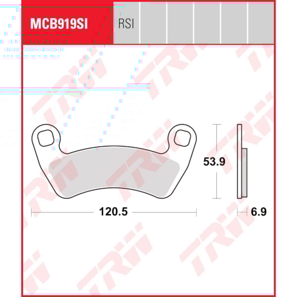 TRW Brake pads MCB919SI Sinter offroad