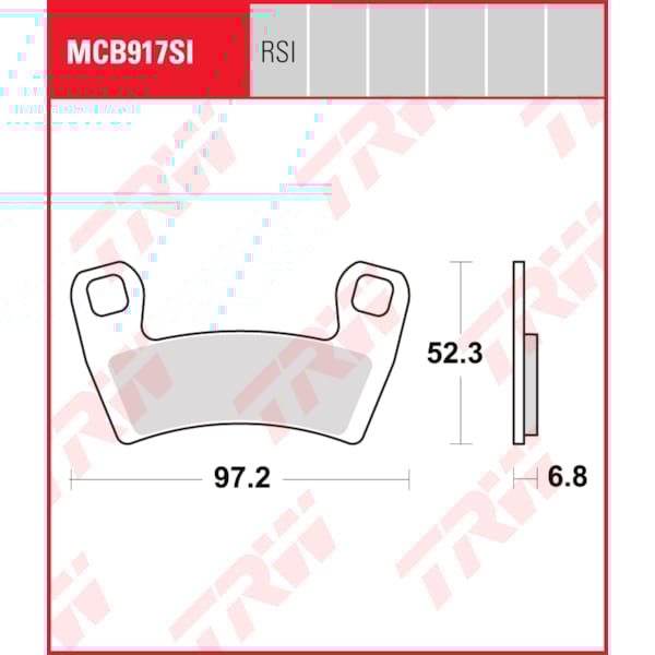 TRW Plaquettes de frein MCB917SI Sinter offroad