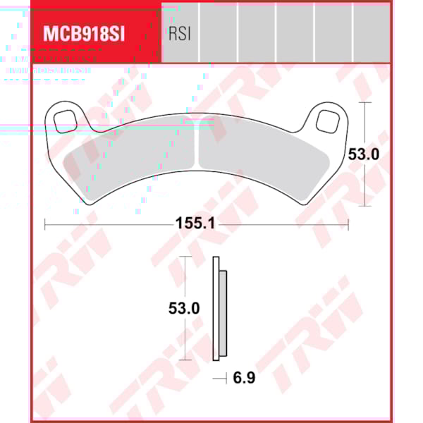 TRW Brake pads MCB918SI Sinter offroad