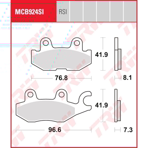 TRW Brake pads MCB924SI Sinter offroad