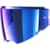 Shark Visière VZ390S Petite calotte (XS-M) Iridium bleu (préparée Pinlock)