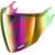 Shark Visière VZ360 Iridium rainbow (préparée Pinlock)