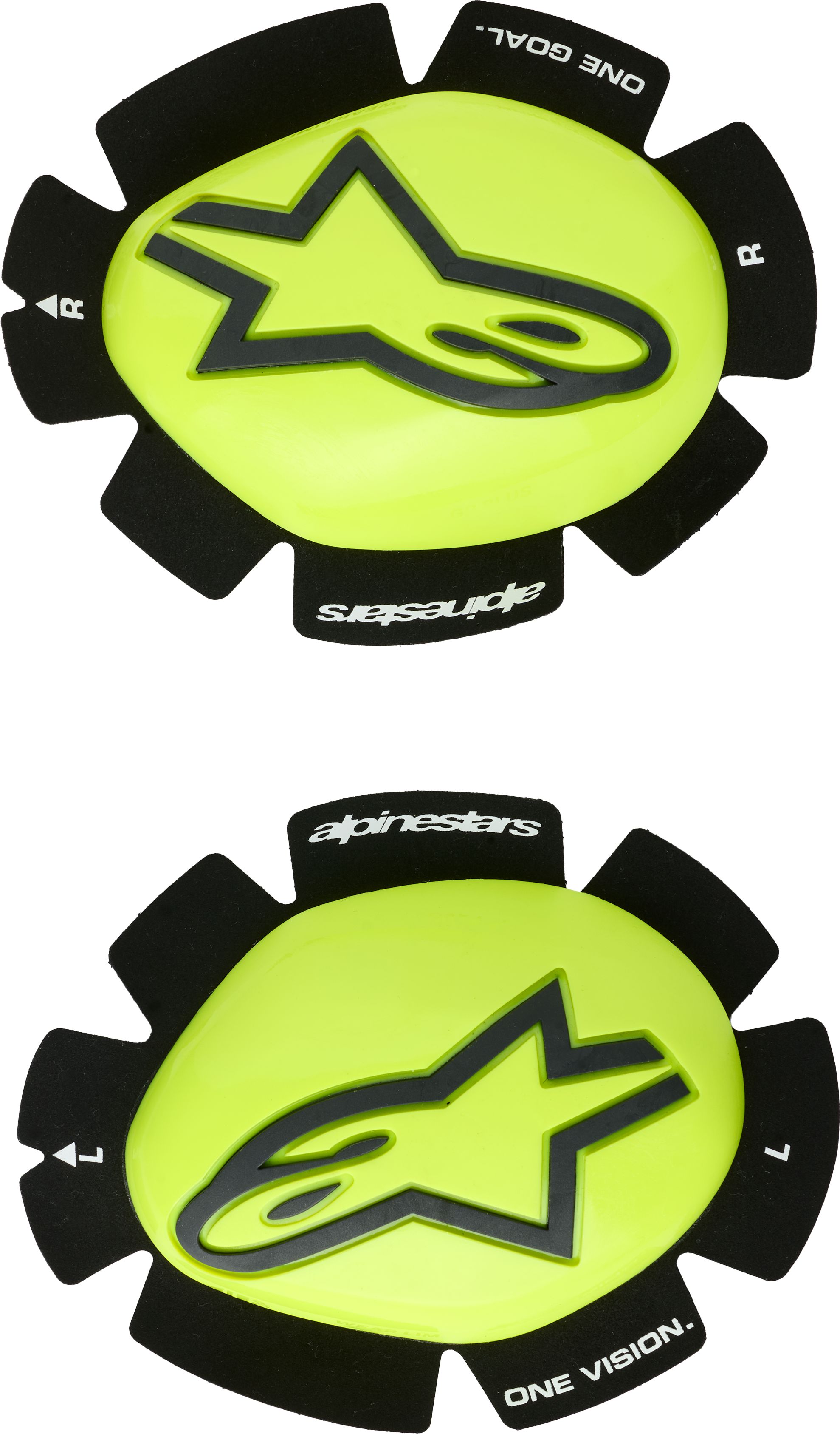 Sliders de genou ALPINESTARS GP Plus Jaune Fluo-Noir