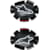 Sliders genoux ALPINESTARS GP Tech Noir-Blanc