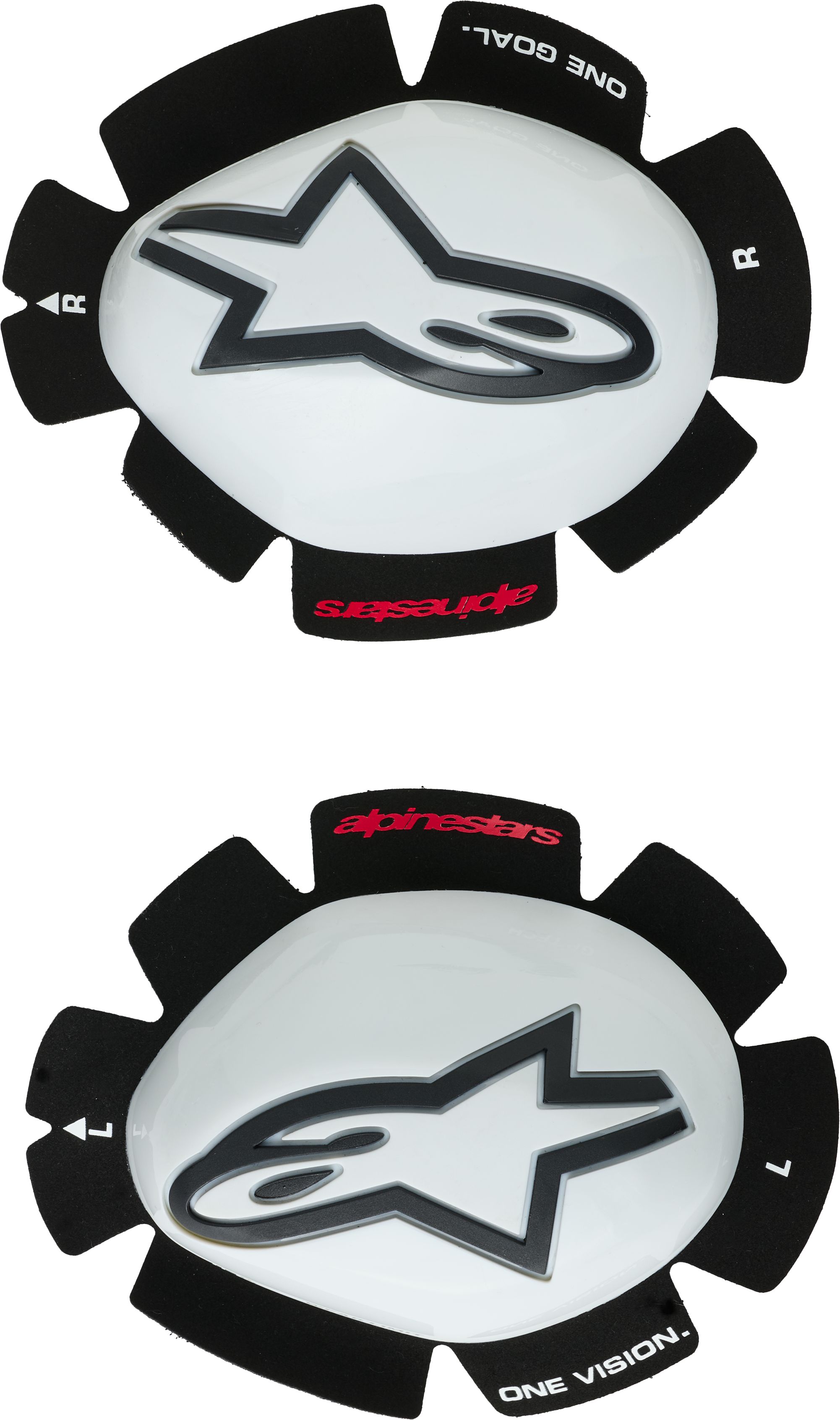 Sliders de genou ALPINESTARS GP Tech Blanc-Noir
