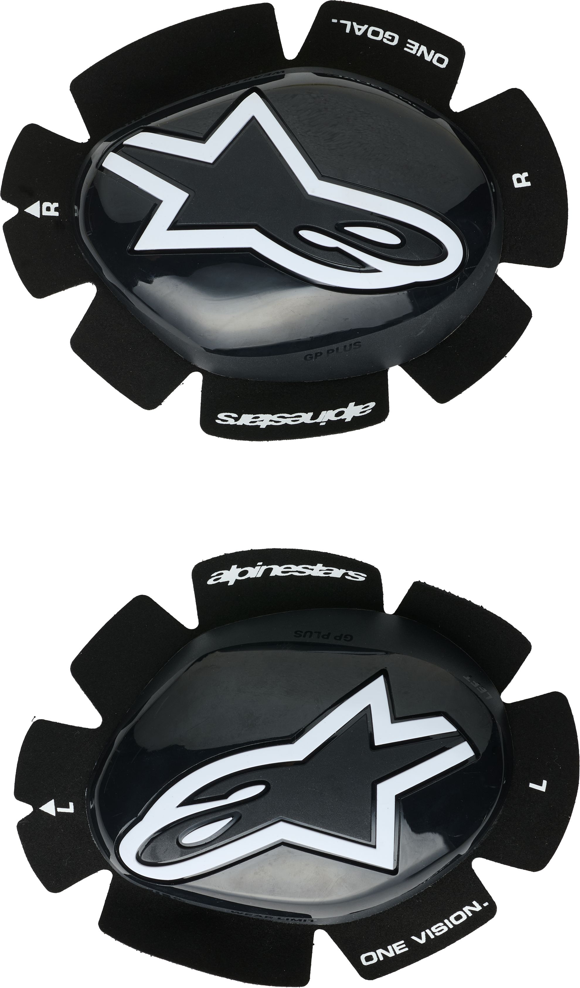Sliders de genou ALPINESTARS GP Plus Noir-Blanc