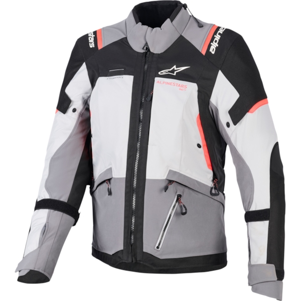 ALPINESTARS Stella Andes V4 Drystar Jacket Gris Foncé-Gris Ice-Noir-Corail Fluo