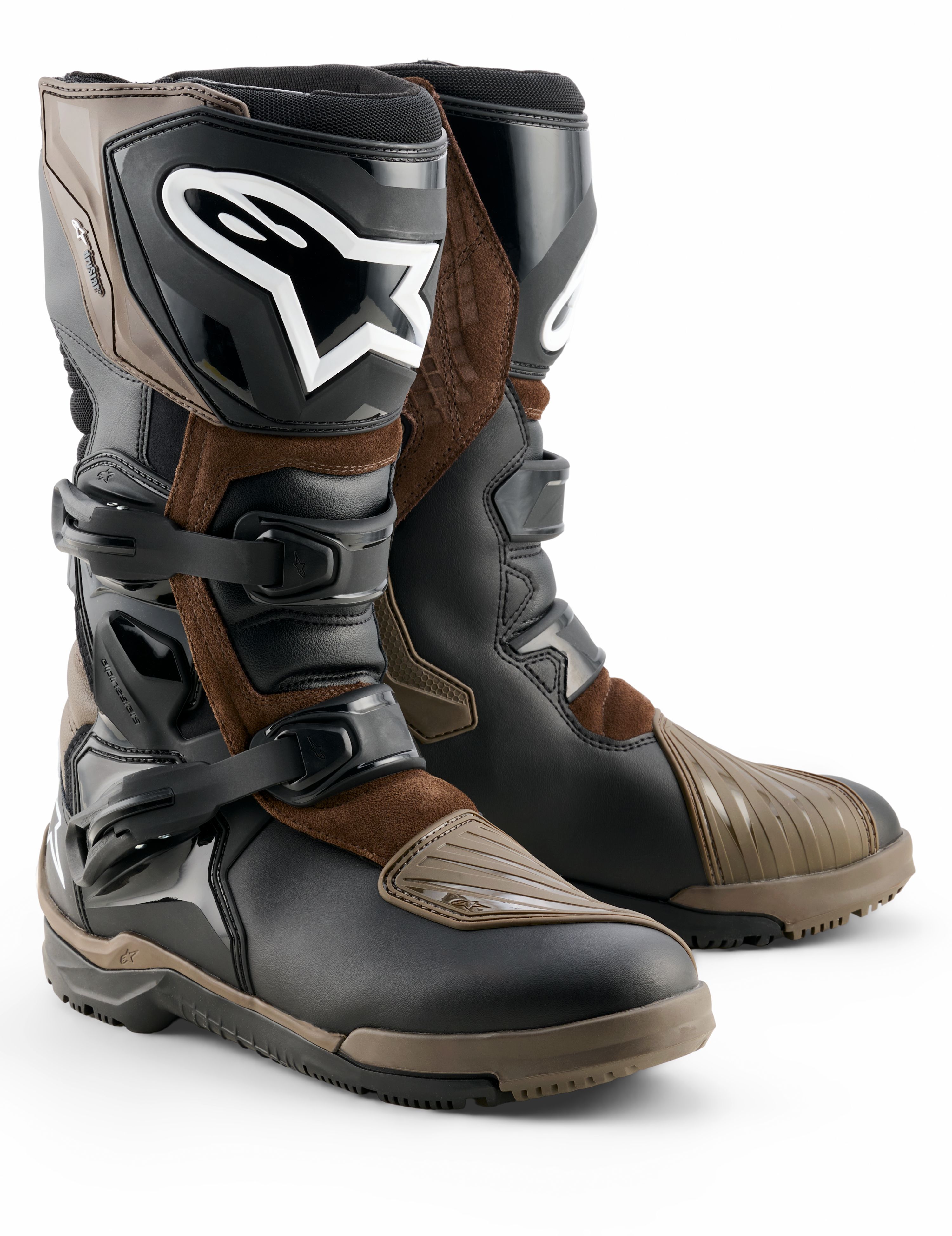 Adventure motorlaarzen ALPINESTARS Corozal V2 Drystar Bruin-Zwart