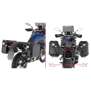 Motorcycle-specific mounts GIVI PLOS_CAM - Side cases holders PLOS2145CAM