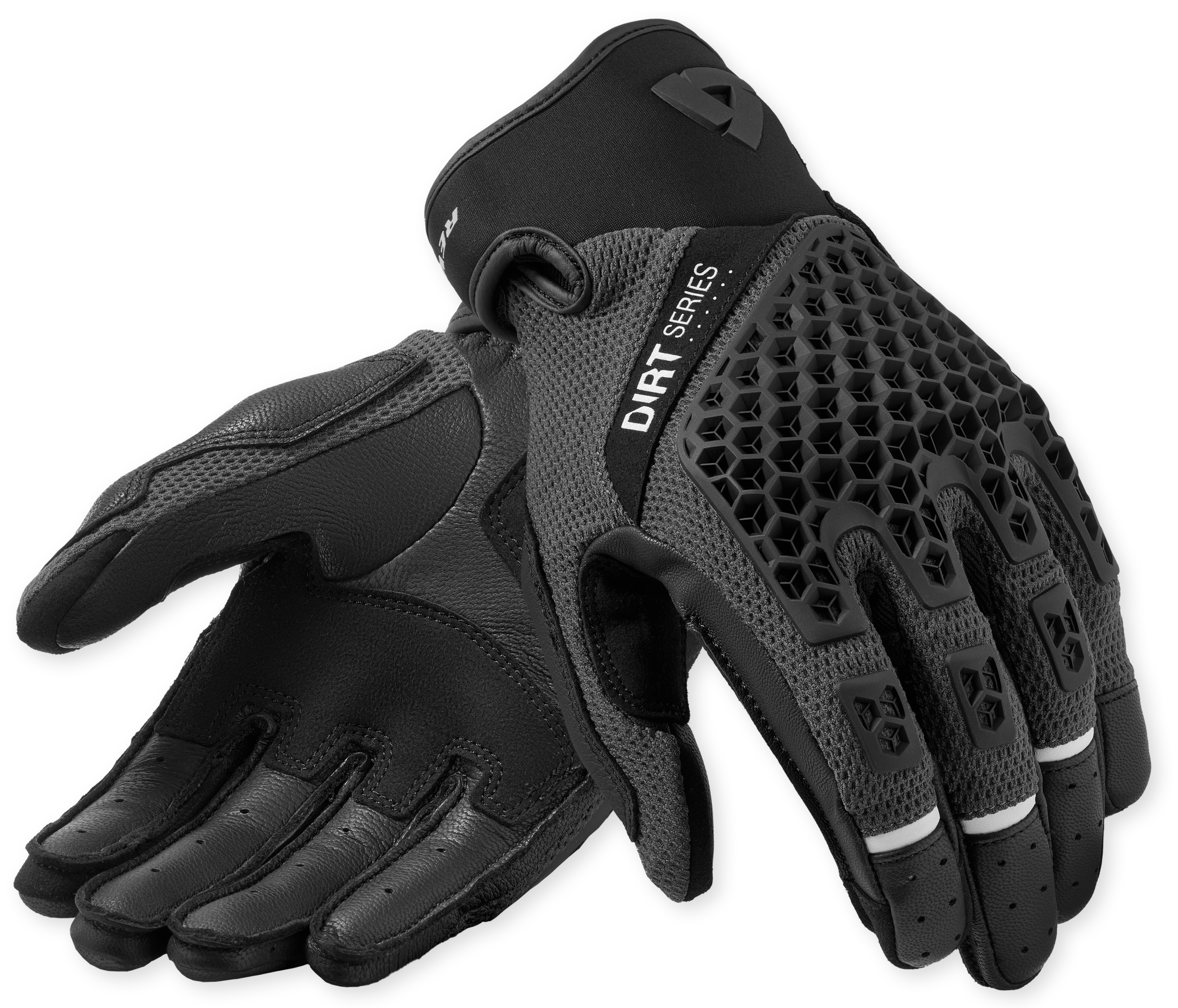 Zomerhandschoenen heren REV'IT! Caliber 2 Zwart - Grijs